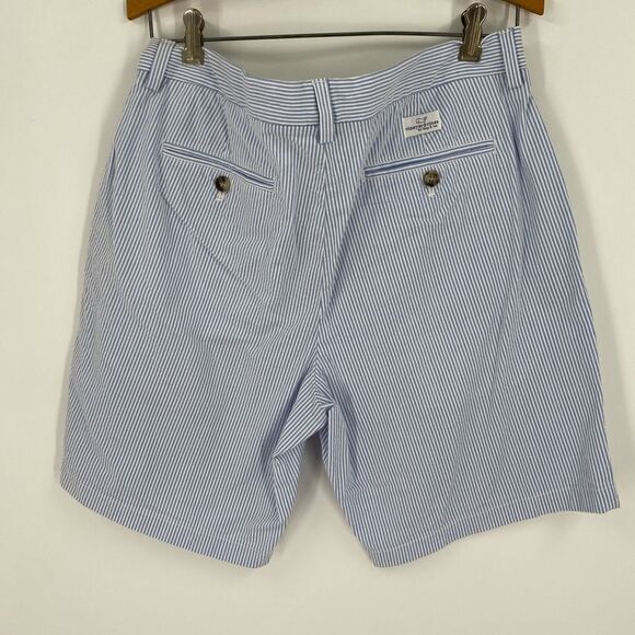 Vineyard Vines Blue and White Flat Front Shorts waist 34 - Picture 5 of 5